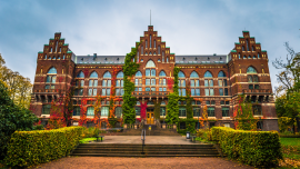The university library building at Lund University