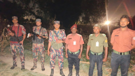 Ansar members are carrying out duties along the borders. Photo: Collected from Bangladesh Ansar
