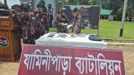The recovered weapons and ammunition have been seized, and legal action is under way, BGB said. Photo: Collected
