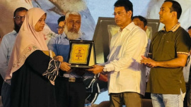 Education minister attended a programme titled "Remembering the historic July mass uprising and honouring creative students" at Dhaka Government Polytechnic Institute. Photo: Courtesy