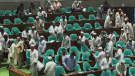 Bangladesh parliament opposition MPs walkout