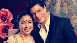 Shah Rukh Khan and Asha Bhosle