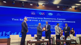 The conference was organised by the Department of International Relations of Dhaka University, in collaboration with The Foreign Service Academy under the foreign ministry and UNHCR. Photo: Star