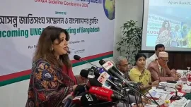The state minister spoke at a discussion titled “Upcoming UNGA and Branding of Bangladesh”, organised by the Centre for Non Resident Bangladeshi (CNB) at Pan Pacific Sonargaon Hotel in Dhaka. Photo: UNB