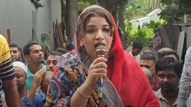 Shame Obaed joined a BNP founding anniversary programme in Nagarkanda upazila of Faridpur. Photo: Screengrab