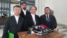 Ziaul Ahsan's lawyer and sister Nazneen Nahar requested that he be transported with the other accused, saying bringing him alone was risky. Photo: Star