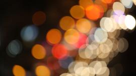 Blurry picture of lights.