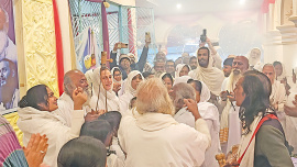 The inauguration songs at a sadhusongo - Kushtia, December 2023