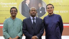 Latifur Rahman with Matiur Rahman and Mahfuz Anam