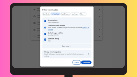 How to delete browser data