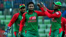 Shakib strikes