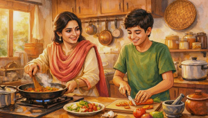 Teaching boys to cook can rewrite gender roles at home