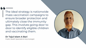 need for vaccination to stop measles outbreak