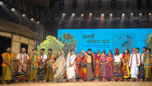 Shamim Ara Nipa and Shibli Mohammad from ‘Nakshi Kanthar Math’ event 