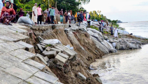 Brahmaputra river erosion in Kurigram