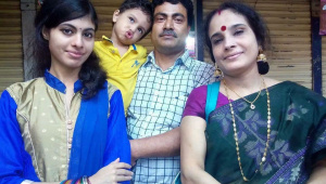 Ganapati Chakrabarty, 65, his wife, Pritilata Chakrabarty, 50, and their daughter, Agami Chakrabarty, 25, were killed on the roof, while their son, Priyam, 12, was killed on a bed inside the house, the police commissioner said at a press briefing at his office this morning. Photo: Collected