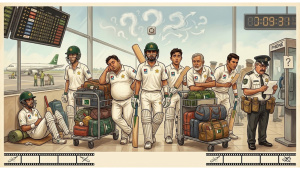 SATIRE Pakistan cricketers stuck in Birmingham airport.jpg