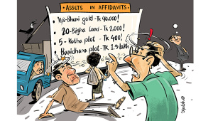 Candidates' total wealth in national election 2024