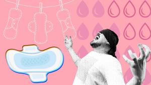 sanitary napkins controversy at book fair