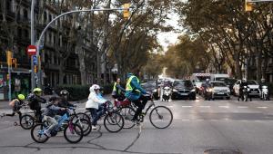Bike bus in Barcelona