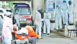 wearing personal protection equipment 