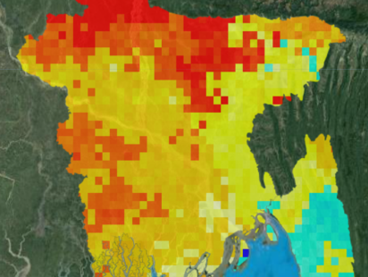 Bangladesh precipitation trend