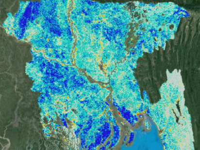 Bangladesh vegetation trend