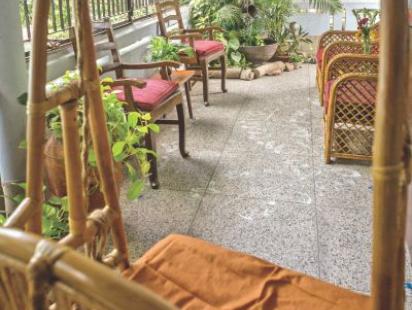 Painting the terrace walls