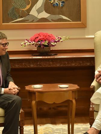 Bill Gates and Narendra Modi