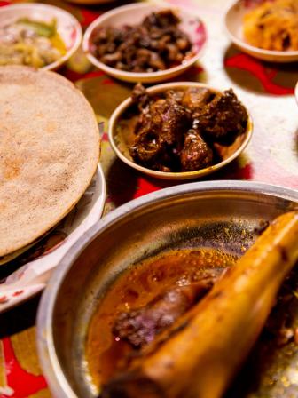 kalai ruti with meat