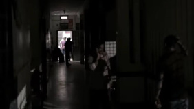 The hospital's generator, which could provide backup power, has remained out of order for years. The photo was captured during a recent power outage. Photo: Star