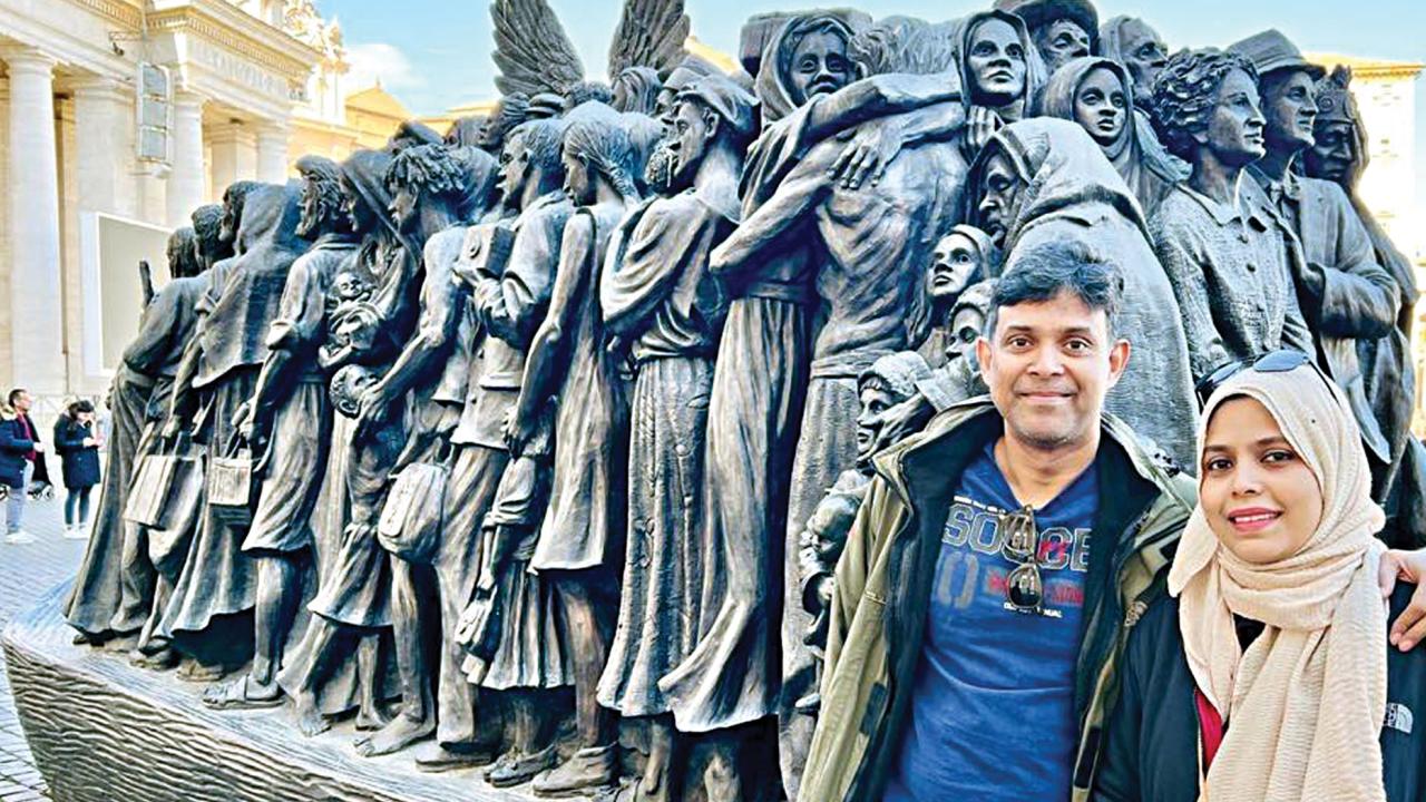 A sculpture at St. Peter’s Square